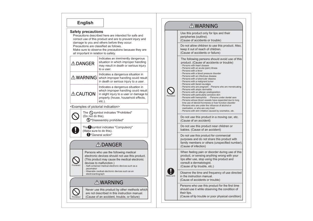 Hitachi NR-7000 manual English, Safety precautions 