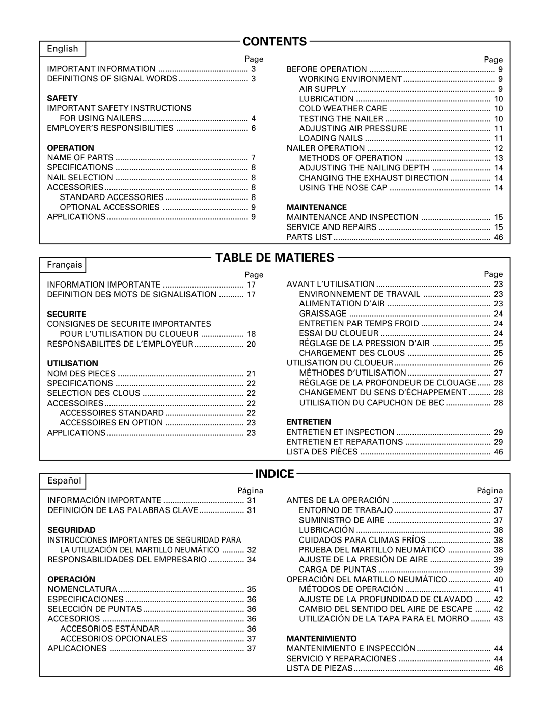 Hitachi NR90AA instruction manual Contents 