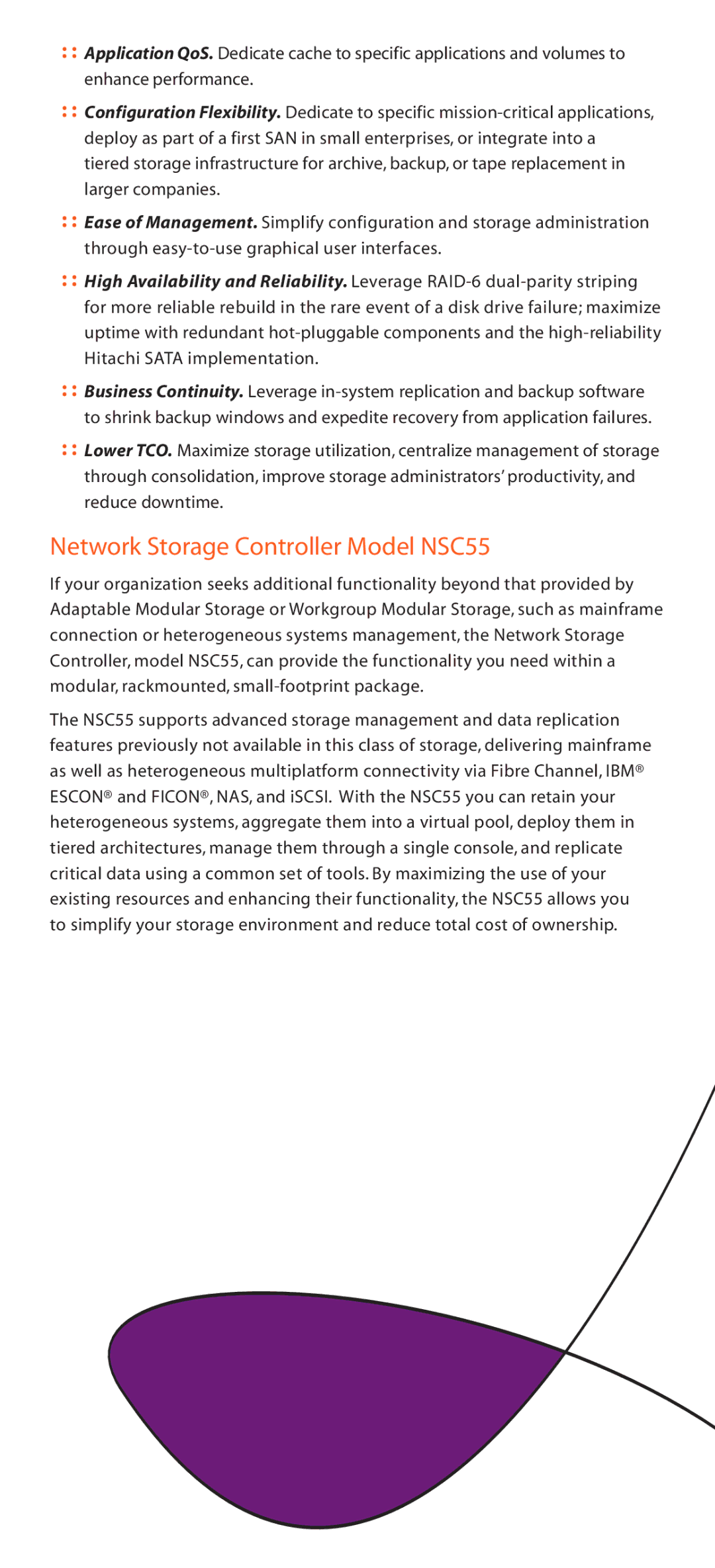 Hitachi WMS100, AMS500, AMS200, AMS1000 manual Network Storage Controller Model NSC55 