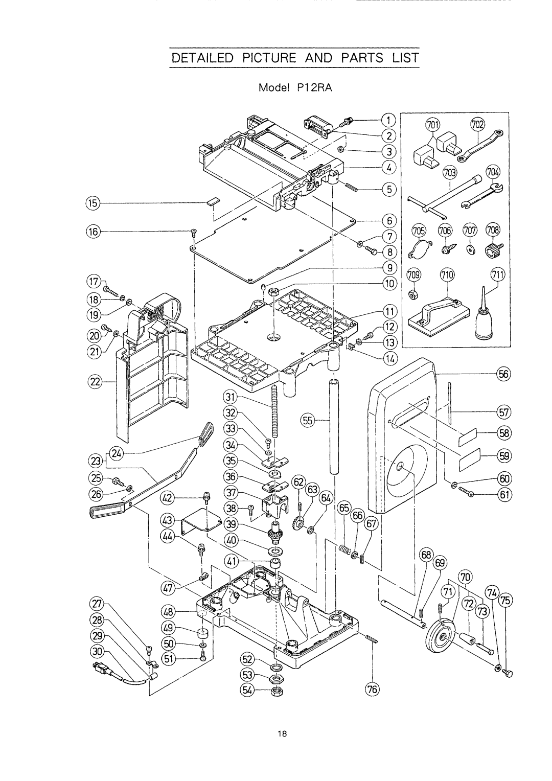 Hitachi P12RA manual 