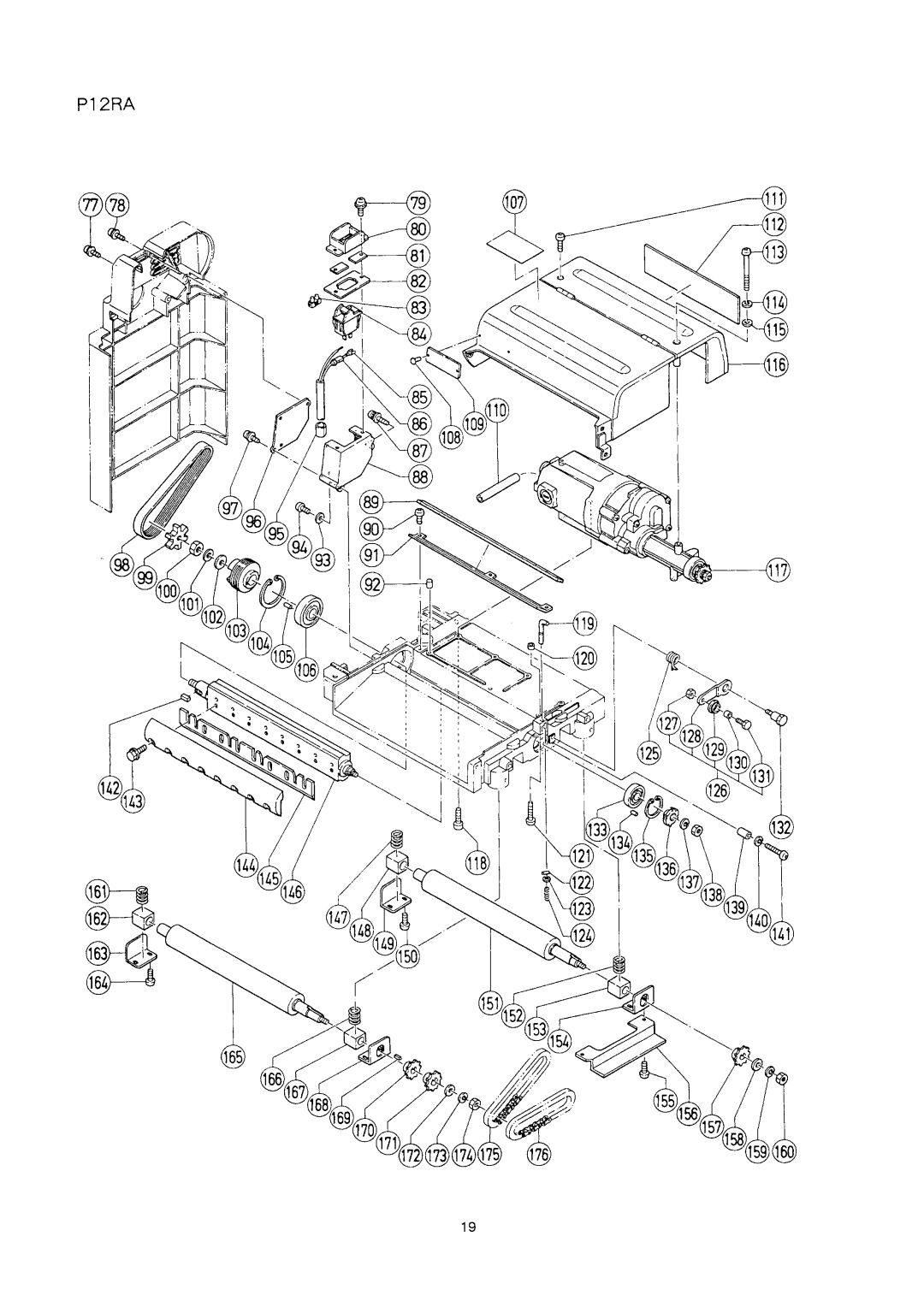 Hitachi P12RA manual 