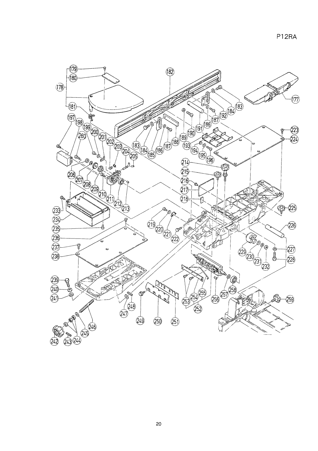 Hitachi P12RA manual 