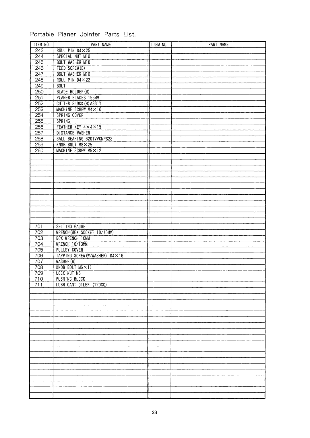 Hitachi P12RA manual 