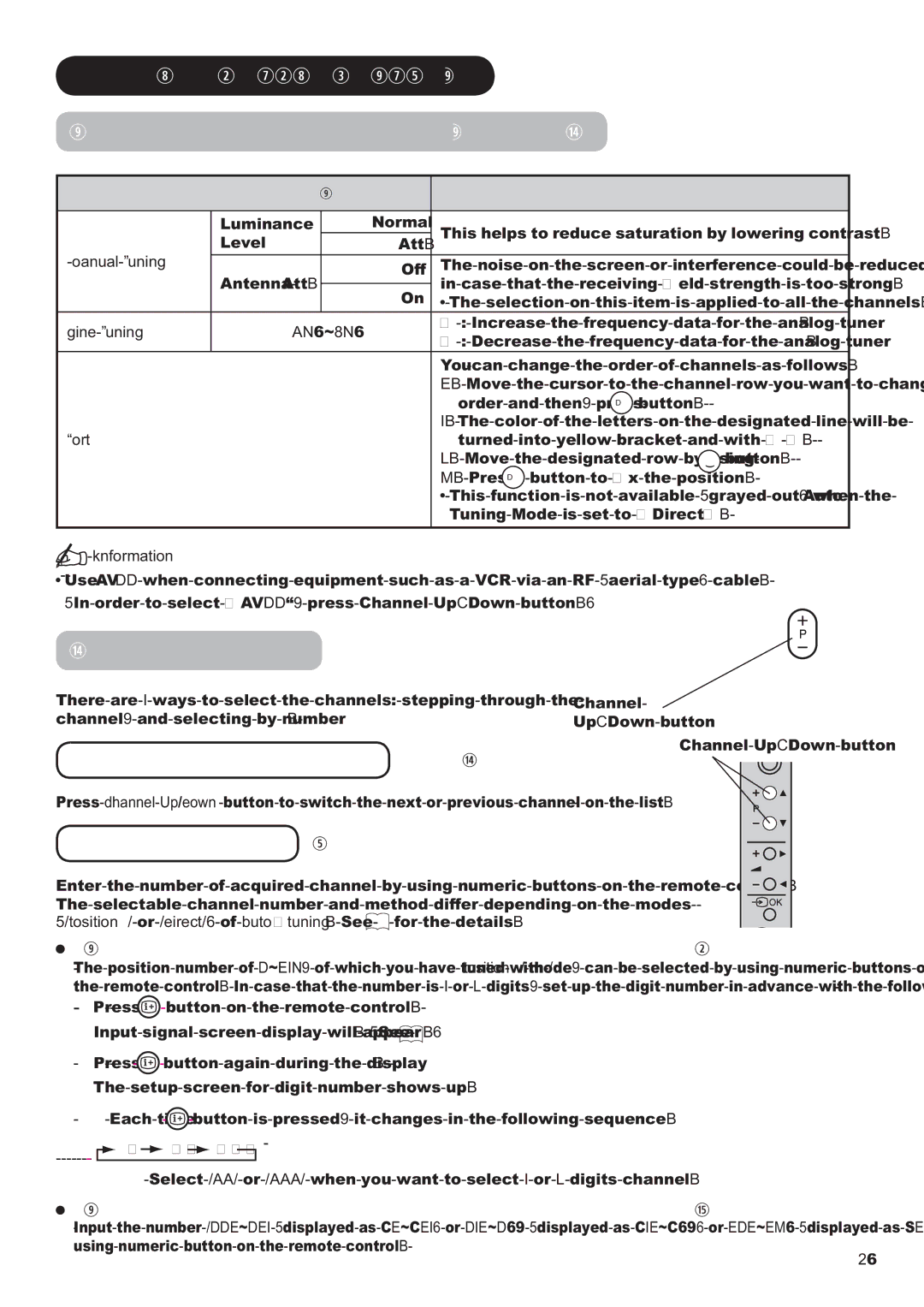 Hitachi P42H01AU, P50H01AU manual QVWDOOLQJDQG6HWWLQJ&KDQQHOVFRQWLQXHG, KDQQHO6HOHFWLRQV 