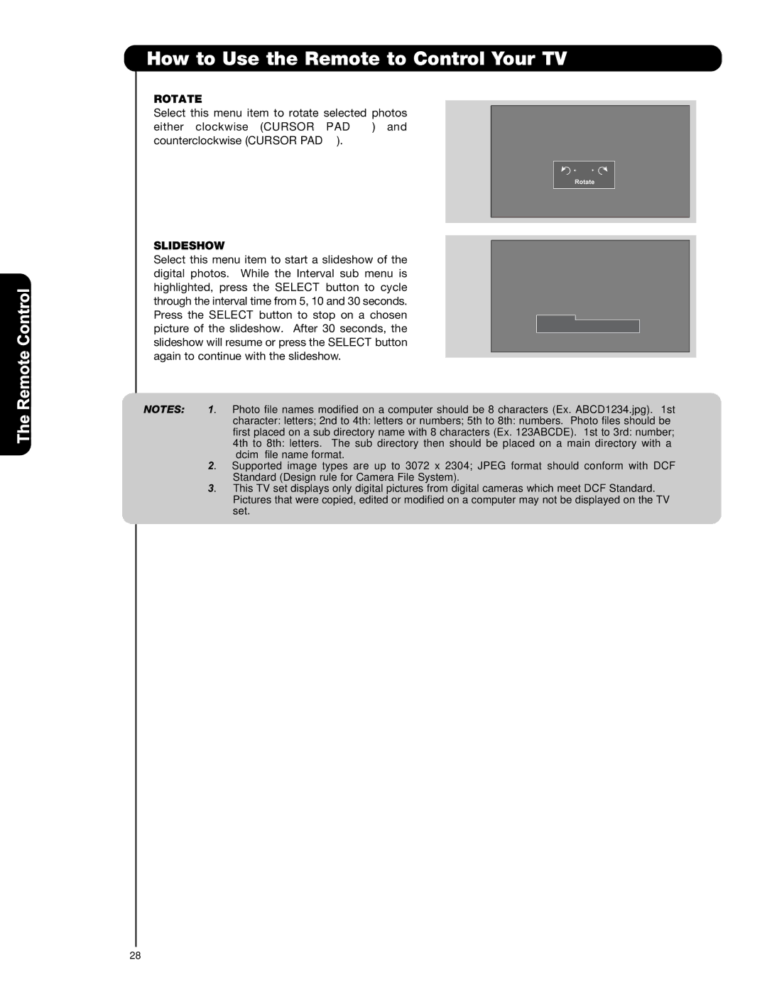 Hitachi P42T501, P42T501A, P50T501, P50T501A, P55T551 important safety instructions Rotate 