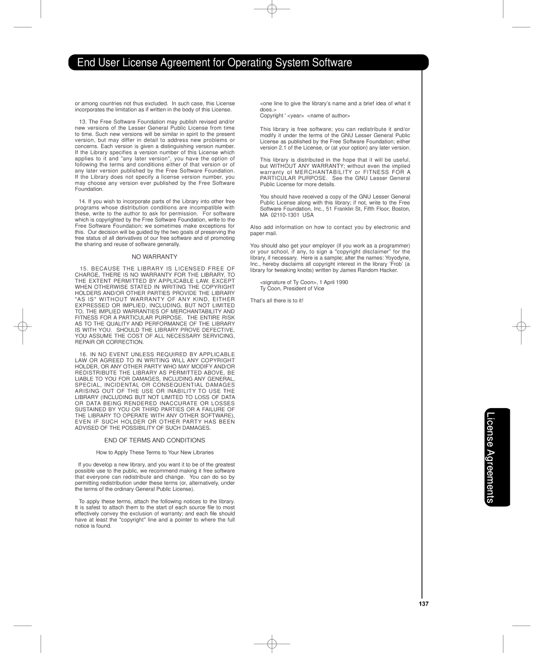 Hitachi P50H401, P55H401 important safety instructions License, Agreements 