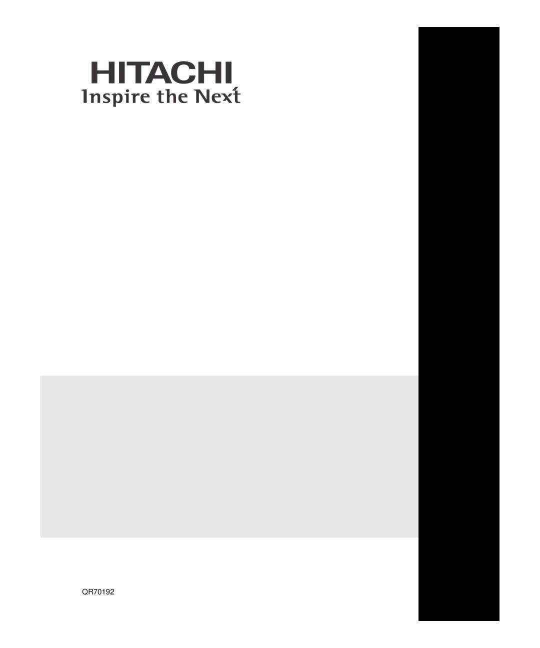 Hitachi P50H4011, P55H4011 important safety instructions QR70192 