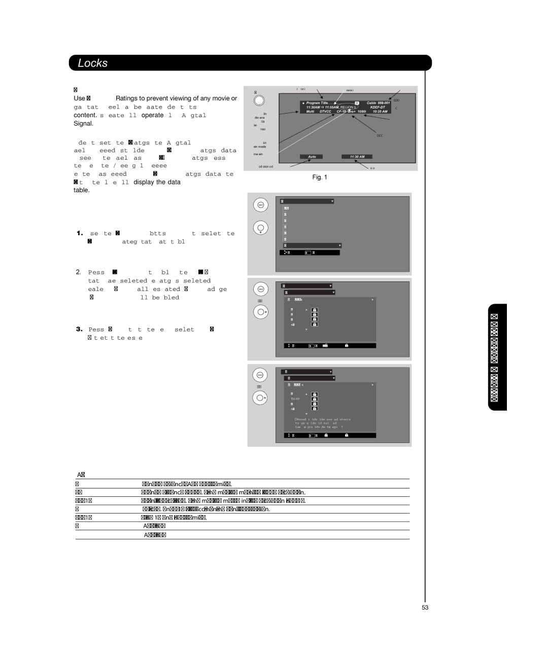 Hitachi P50T501, P55T551 manual Alternate Ratings Example Only, Region 