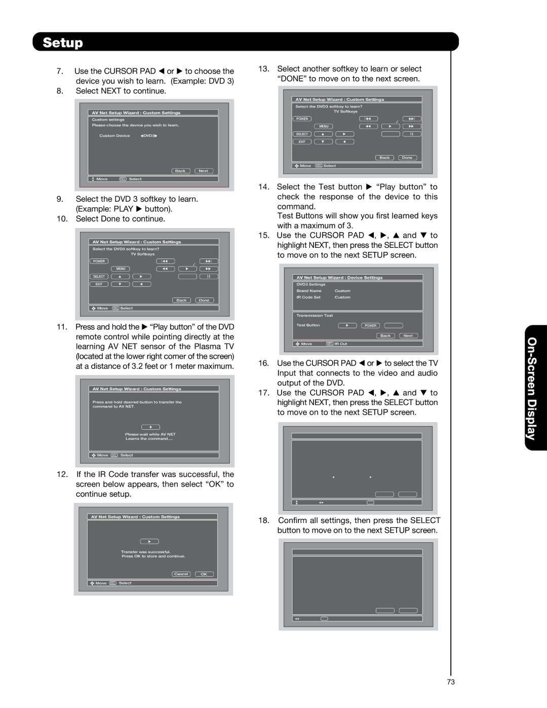 Hitachi P50V701 important safety instructions DVD3 