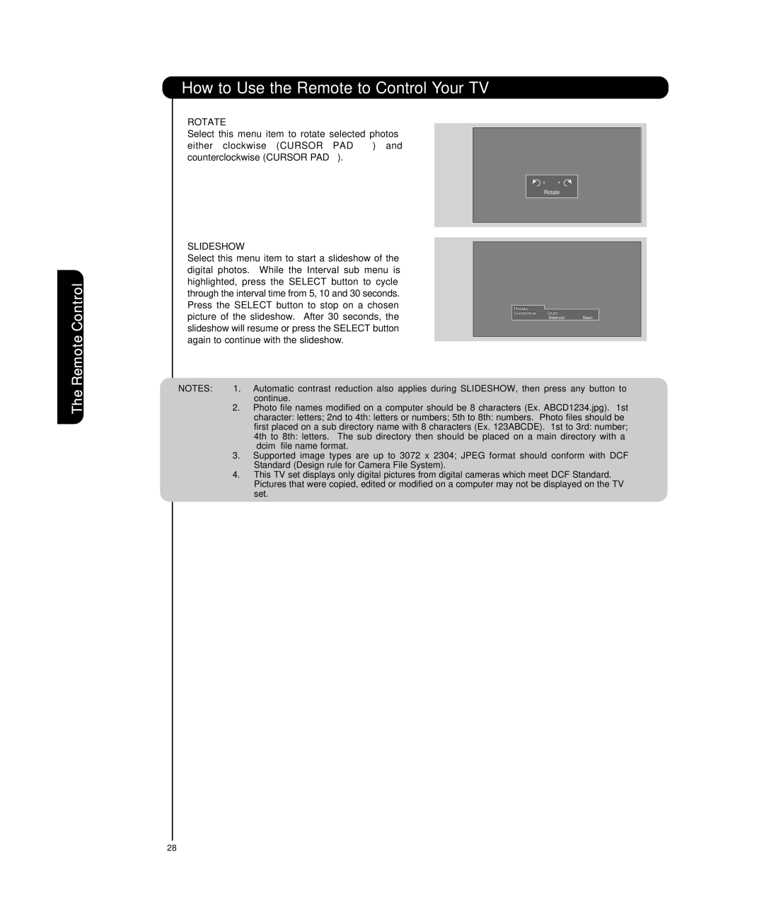 Hitachi P55T501 important safety instructions Rotate 