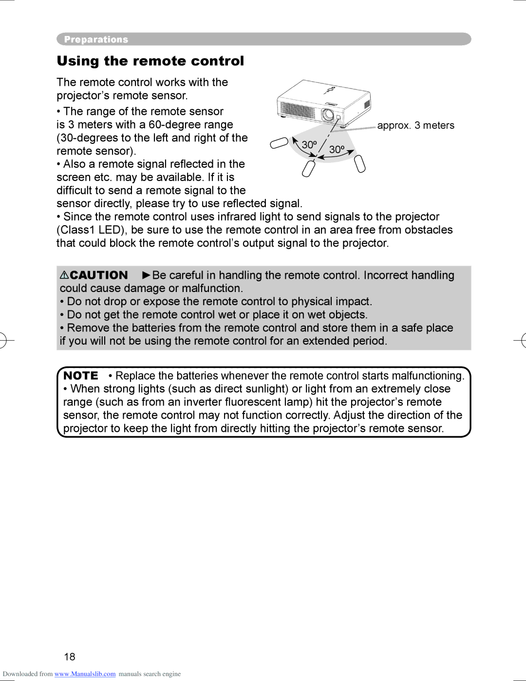 Hitachi PJ-LC9 user manual Using the remote control 