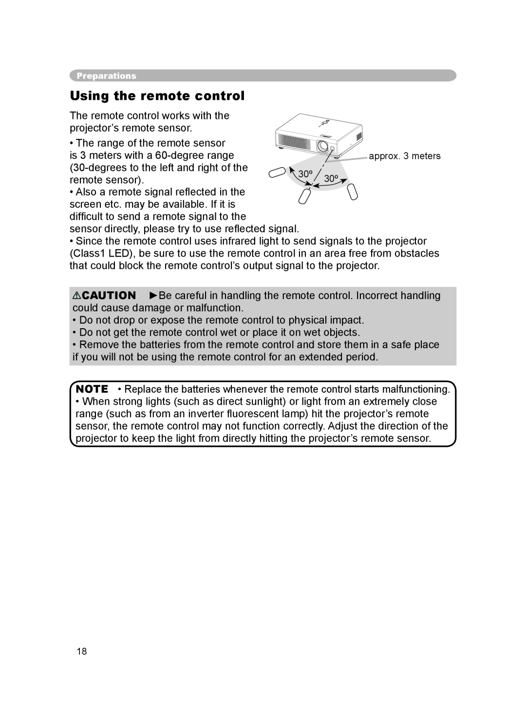 Hitachi PJ-LC9 user manual Using the remote control 