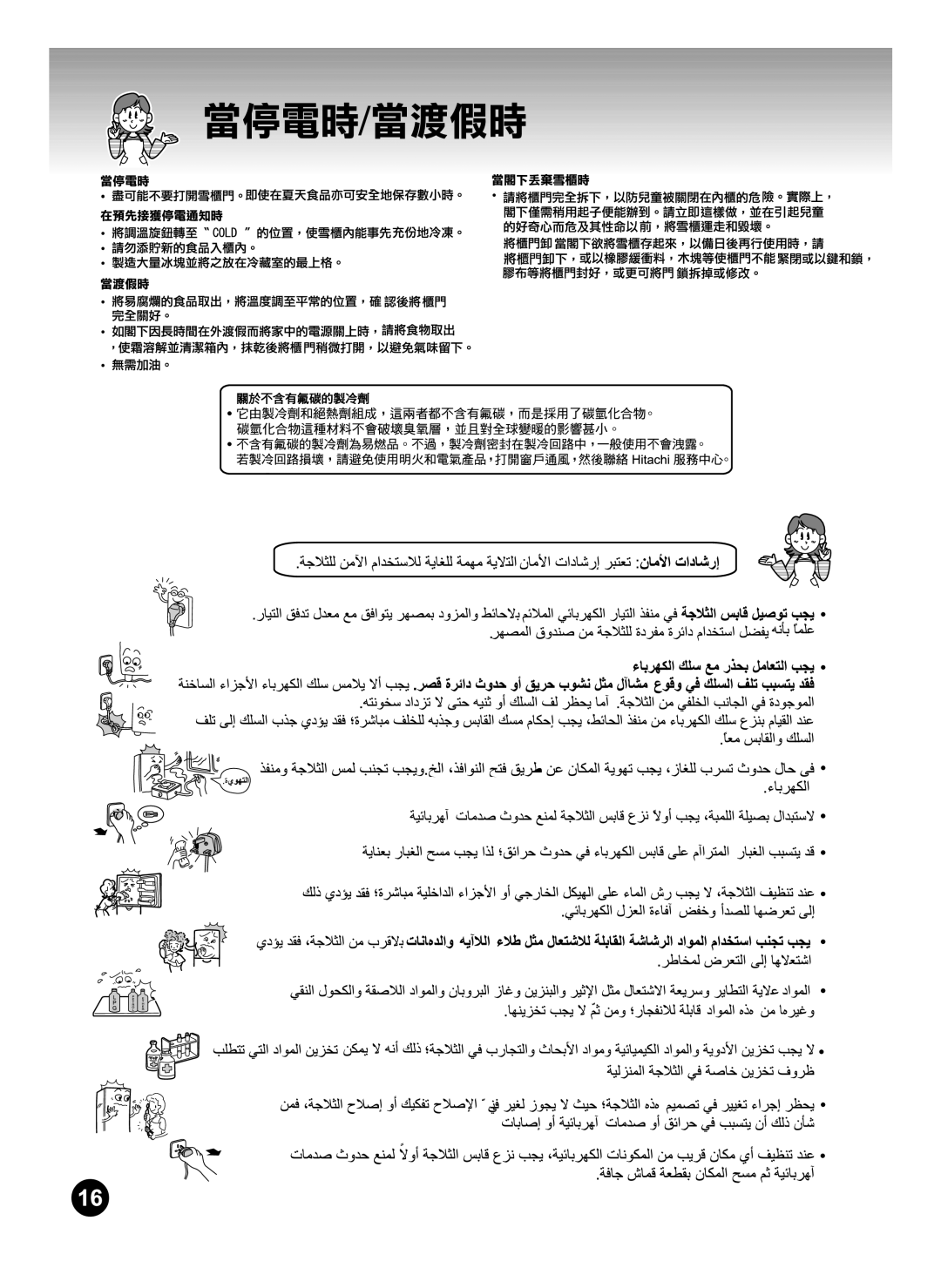 Hitachi R-S31SVH manual 