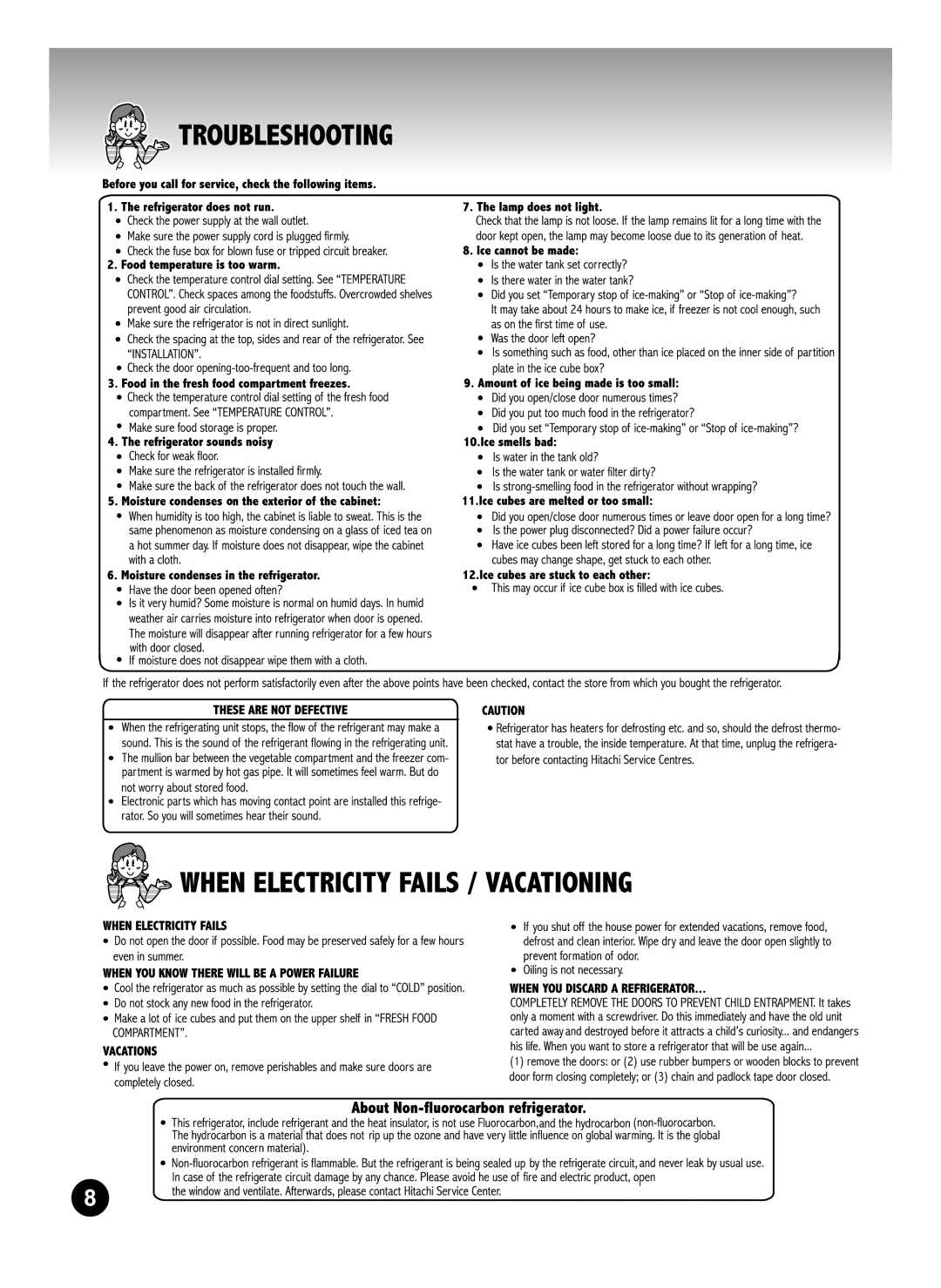 Hitachi R-S31SVH manual 