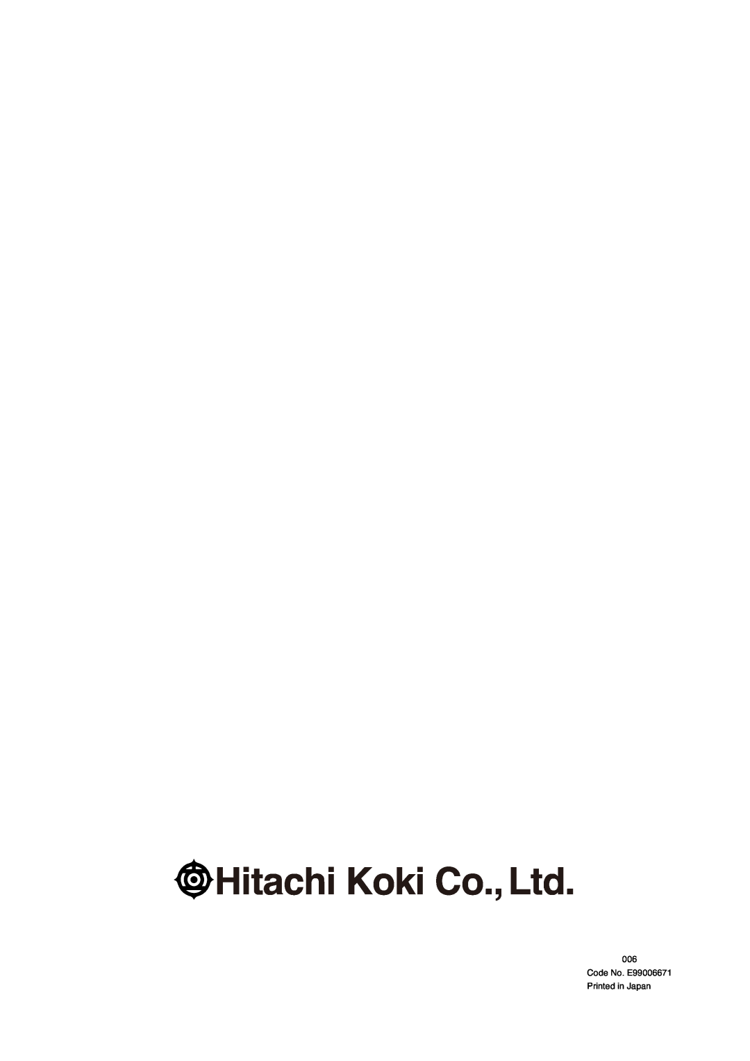 Hitachi RB 65EF manual 