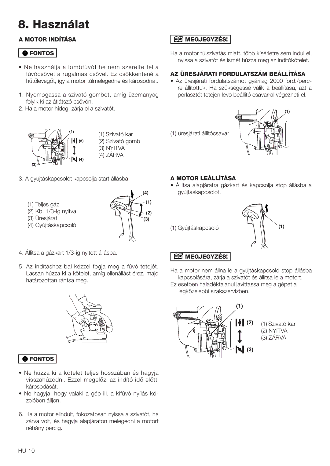 Hitachi RB160EF owner manual  Aszn¸Lat,  Óresj¸Rati ¸Llätêcsavar, GYÑJT¸SKAPCSOLÊT  4ELJESJG¸ZS 