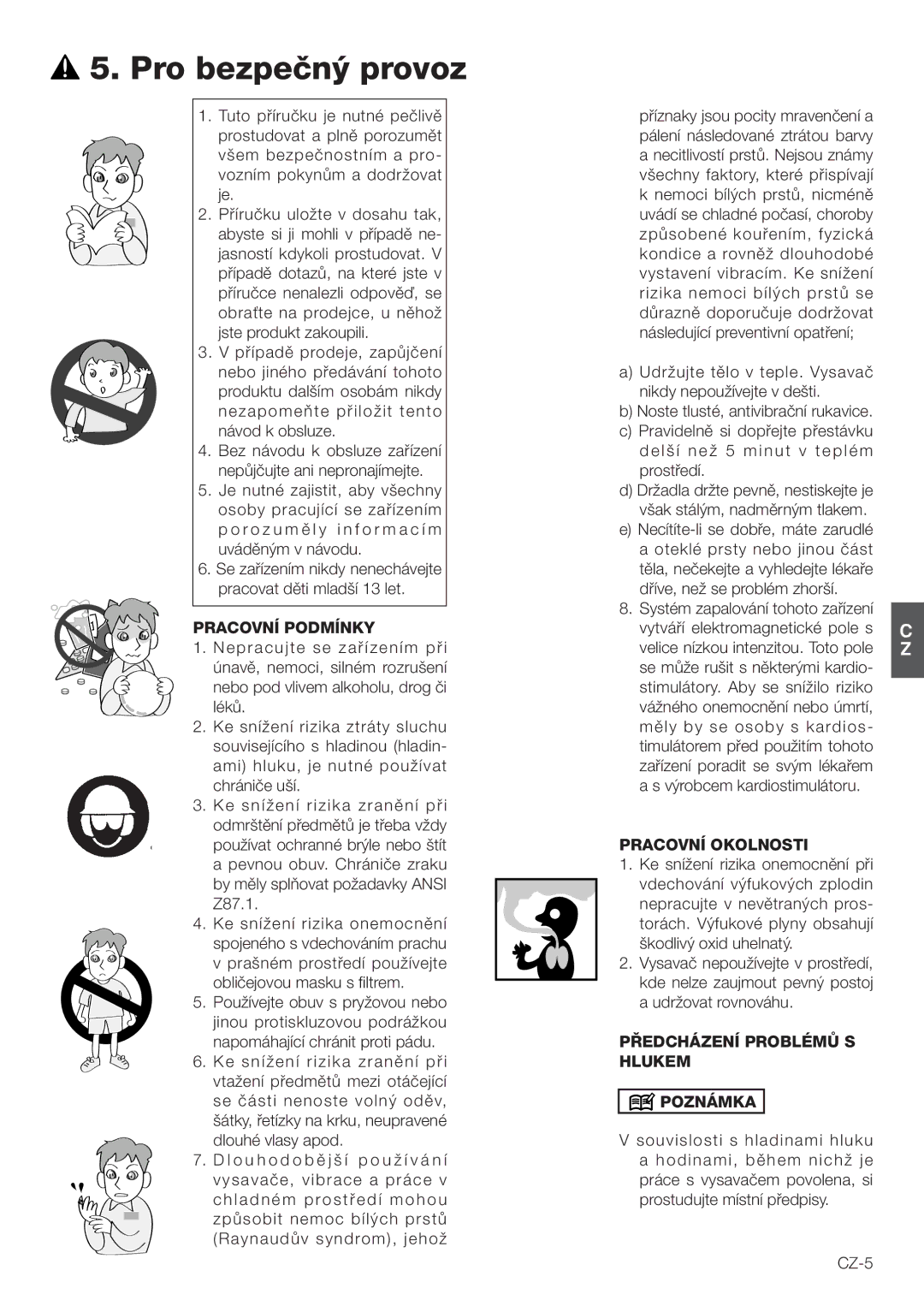 Hitachi RB160EF owner manual  0ROOBEZPE¿NÔ Provoz, Jste PRODUKTUZAKOUPILI, Prostïedä 