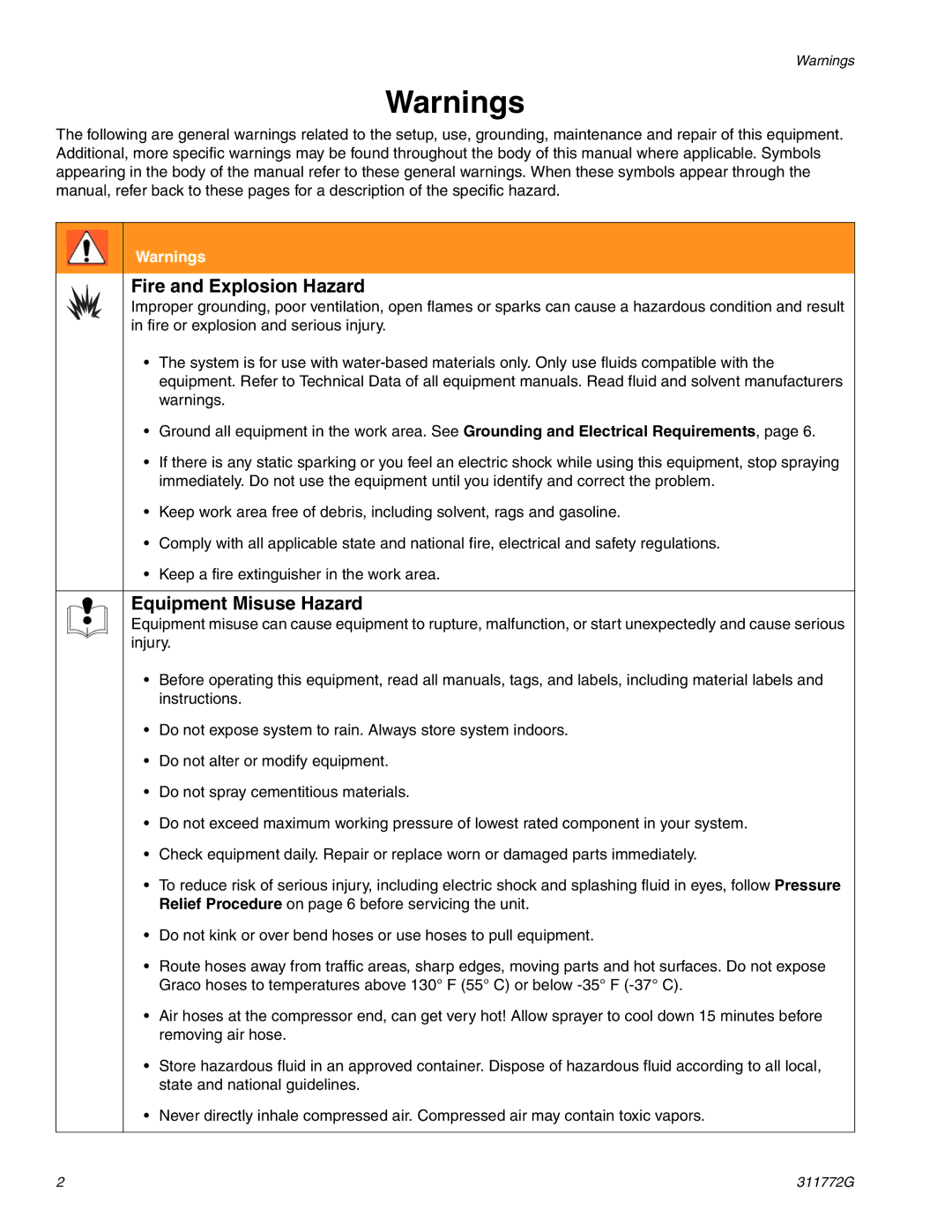 Hitachi RTX 900 important safety instructions Fire and Explosion Hazard, Equipment Misuse Hazard 