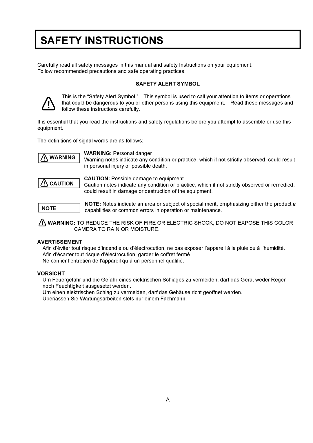 Hitachi RU-3400JY/VR S10 operating instructions Safety Instructions 