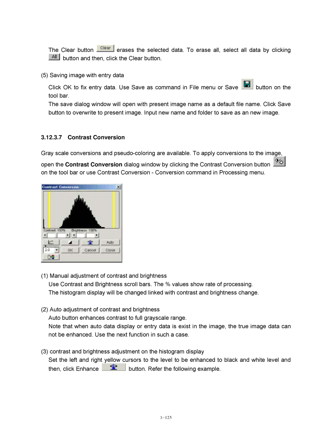 Hitachi S-4800 manual Contrast Conversion 