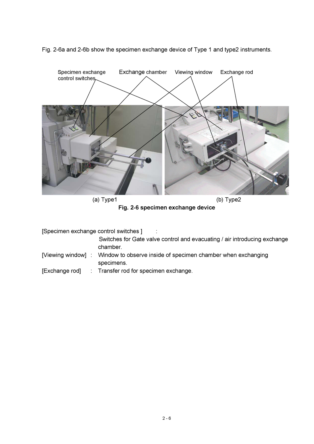 Hitachi S-4800 manual Specimen exchange device 