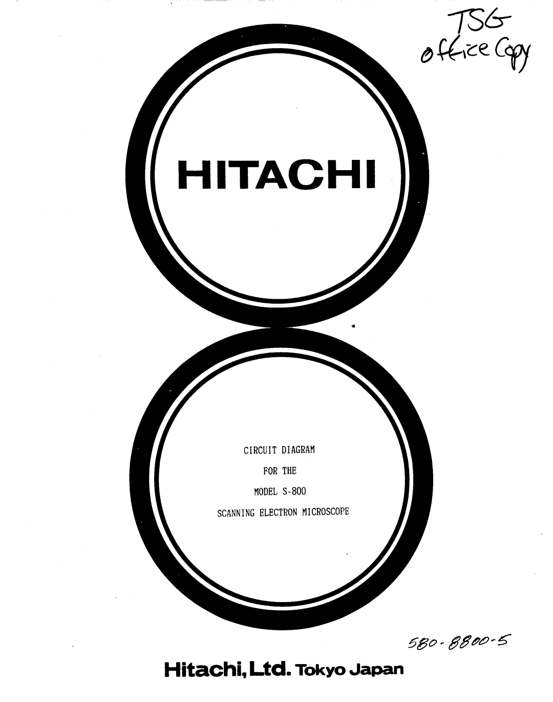 Hitachi S-800 manual 