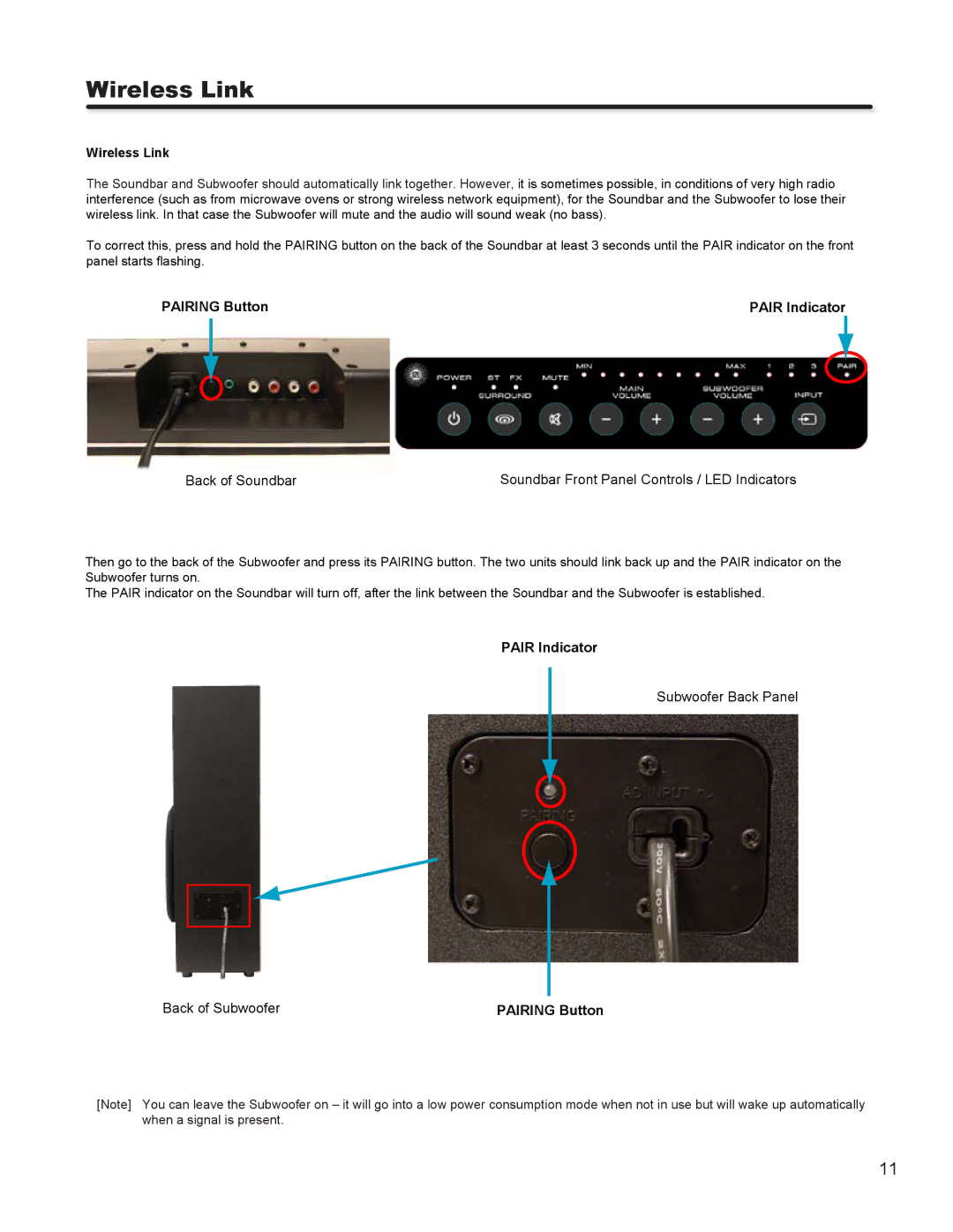 Hitachi SBW100 important safety instructions Wireless Link 