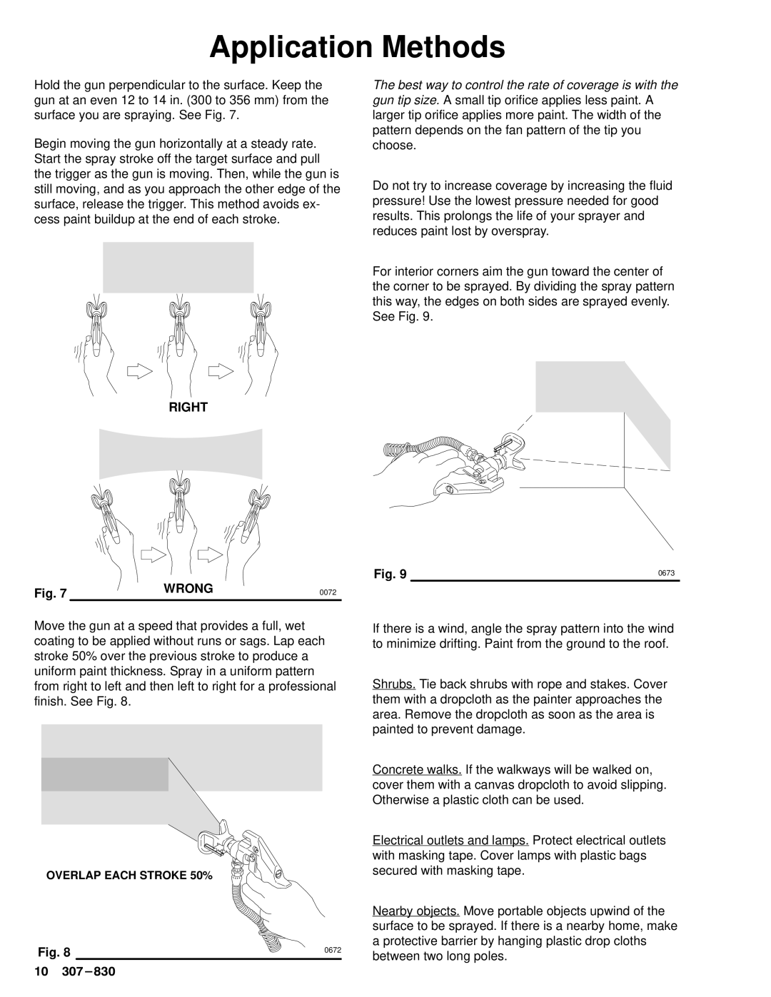 Hitachi SERIES D, 220-856 manual Application Methods, Right, Wrong 