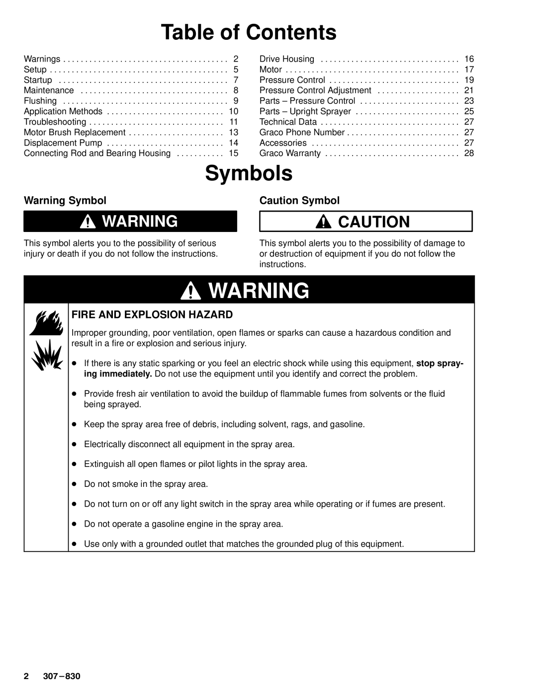 Hitachi SERIES D, 220-856 manual Table of Contents, Symbols 