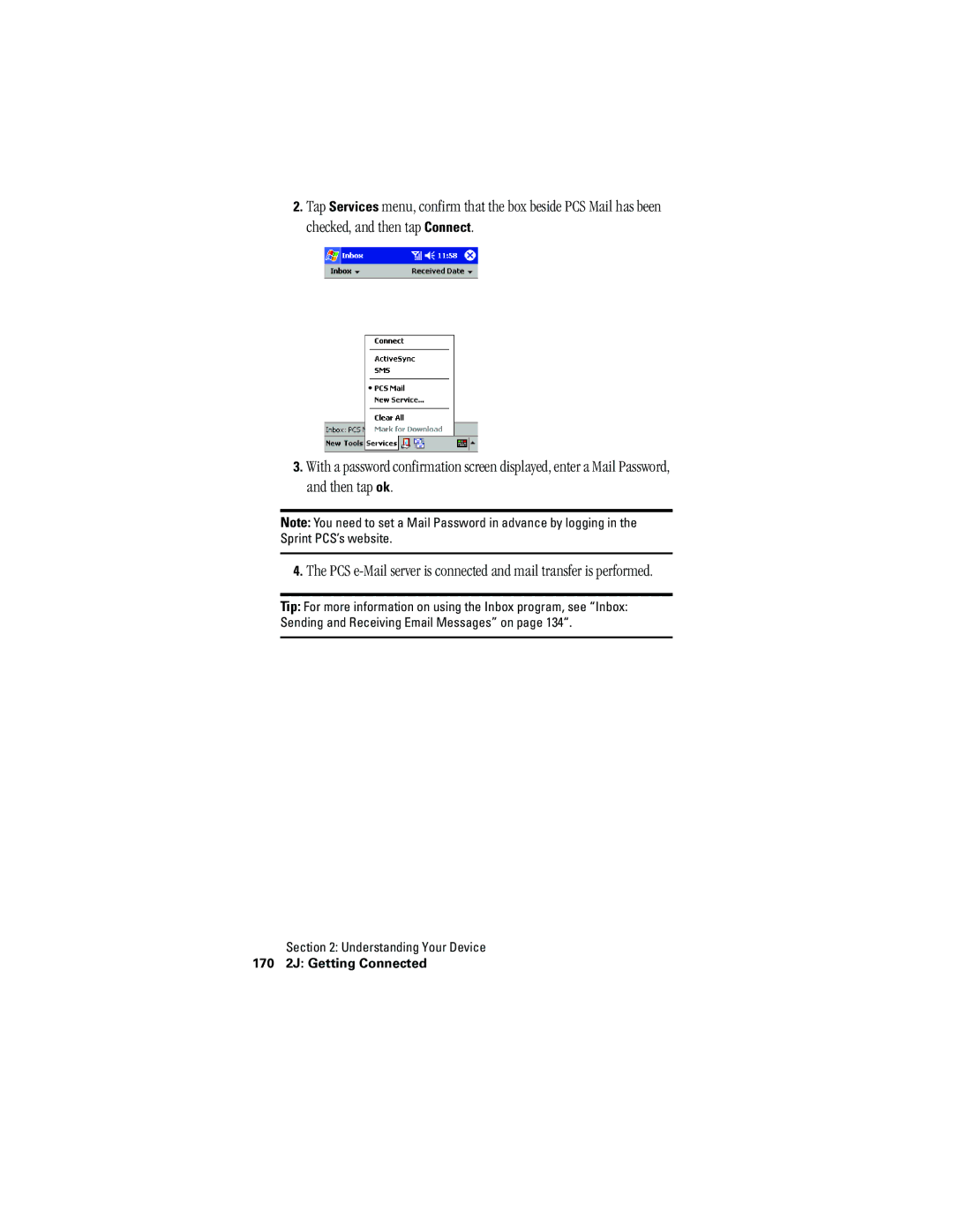 Hitachi SH-G1000 manual 170 2J Getting Connected 