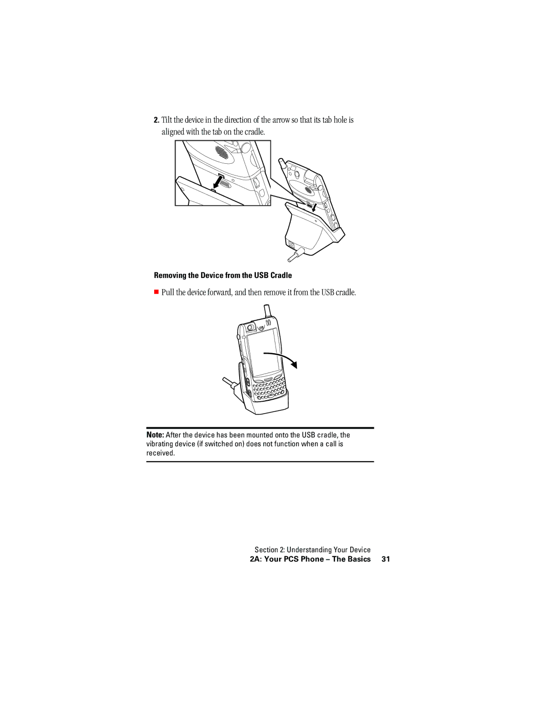 Hitachi SH-G1000 manual Removing the Device from the USB Cradle 