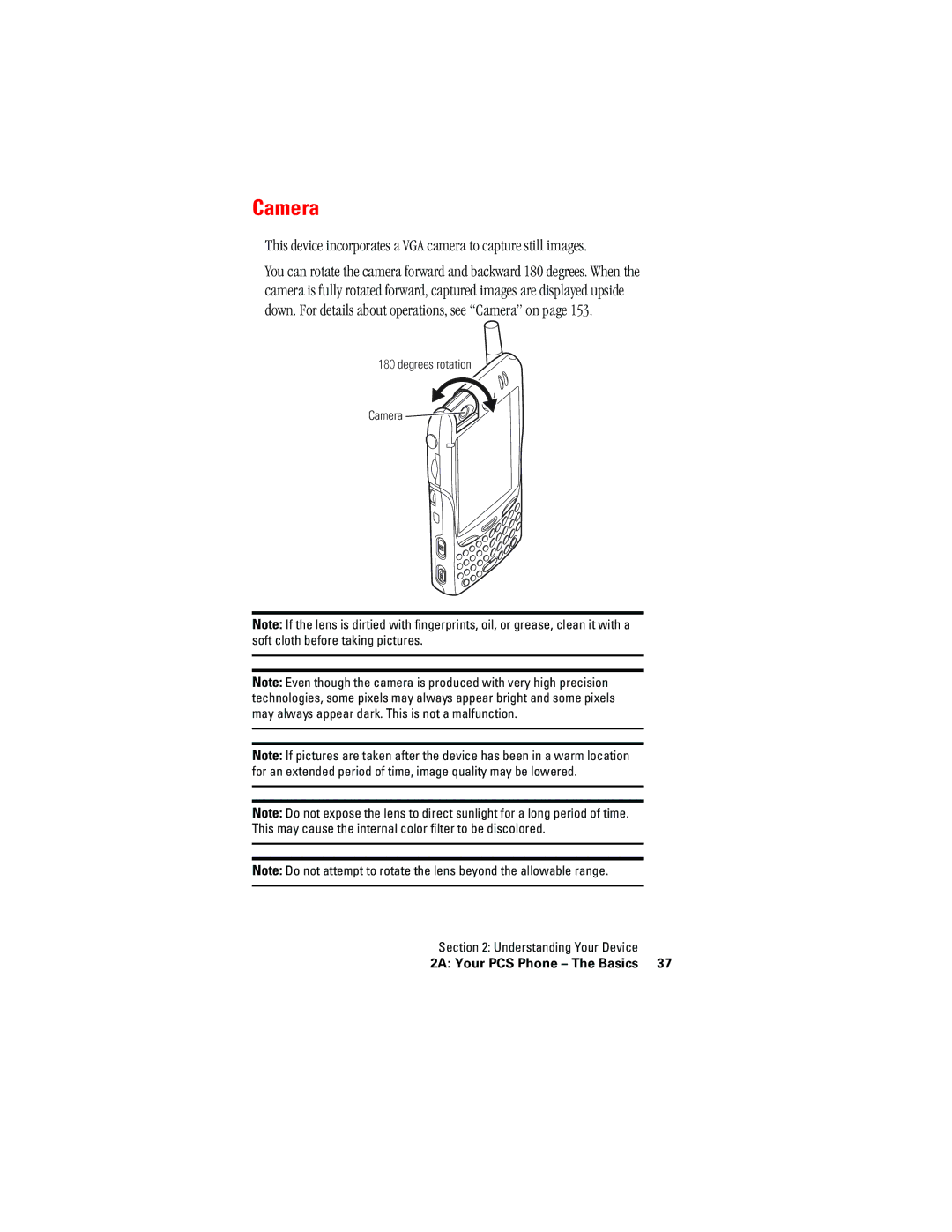 Hitachi SH-G1000 manual Camera 