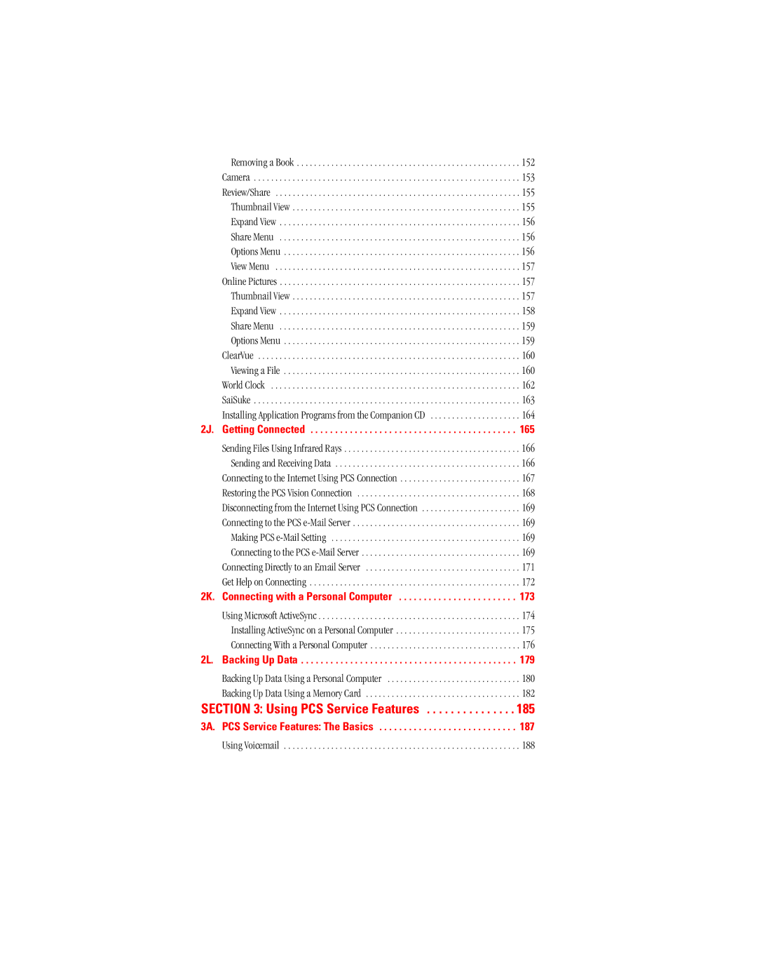 Hitachi SH-G1000 manual Using PCS Service Features 