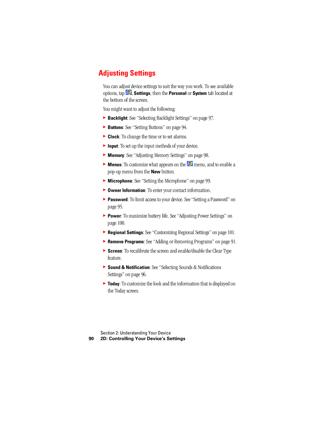 Hitachi SH-G1000 manual Adjusting Settings 