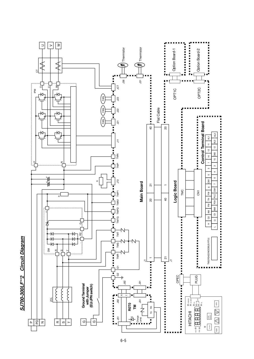 Hitachi SJ700-2 Series service manual SJ700-300LF**2 Circuit Diagram 