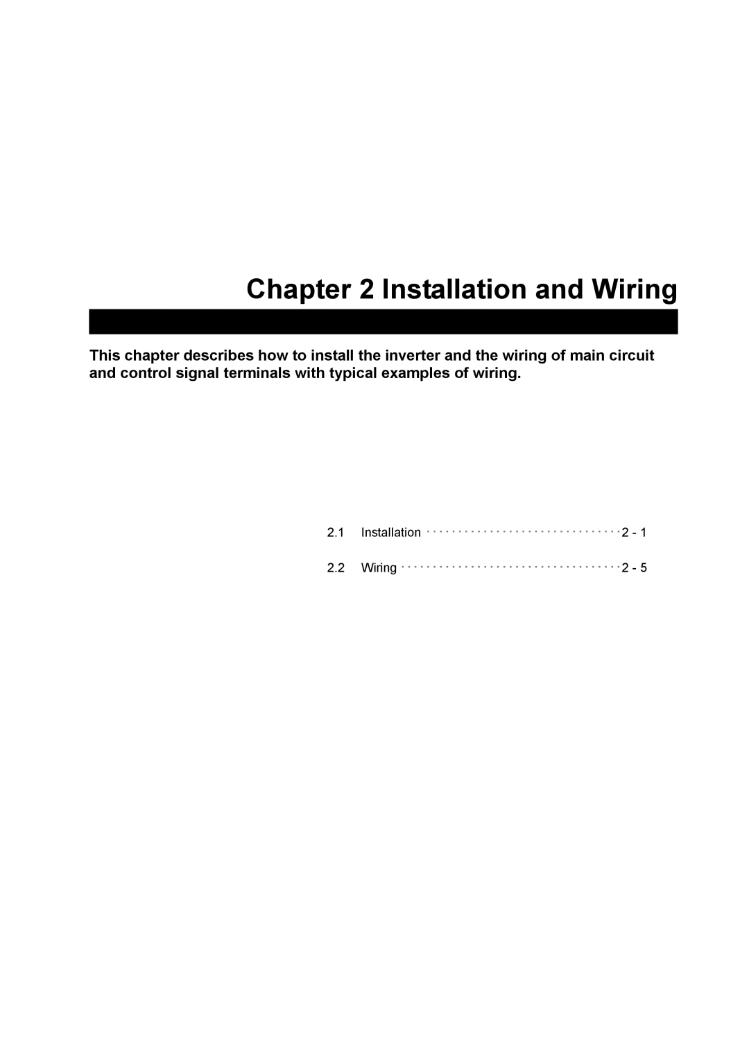 Hitachi SJ700-2 instruction manual Installation and Wiring 