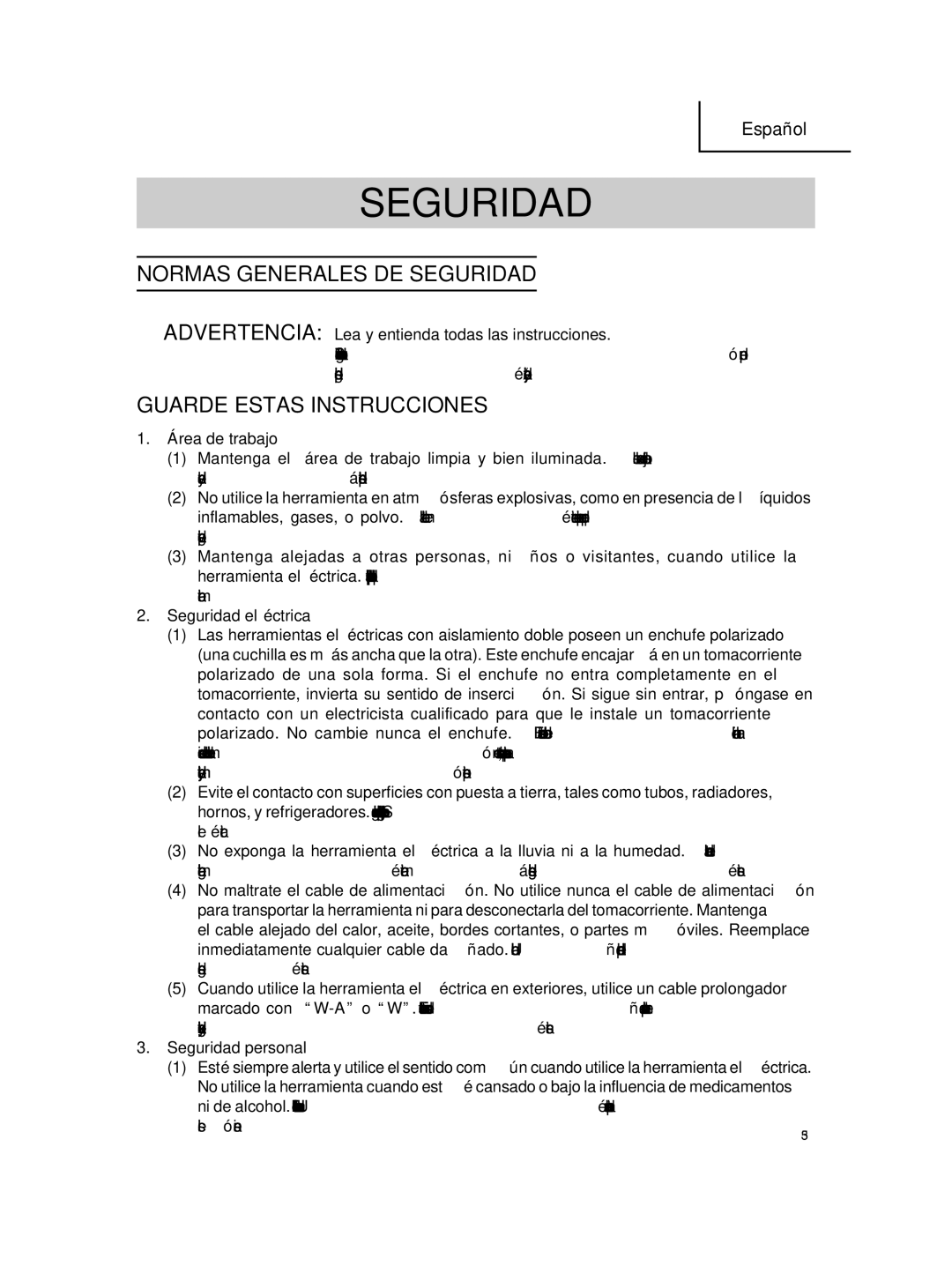 Hitachi SV 12SG instruction manual Normas Generales DE Seguridad, Guarde Estas Instrucciones 