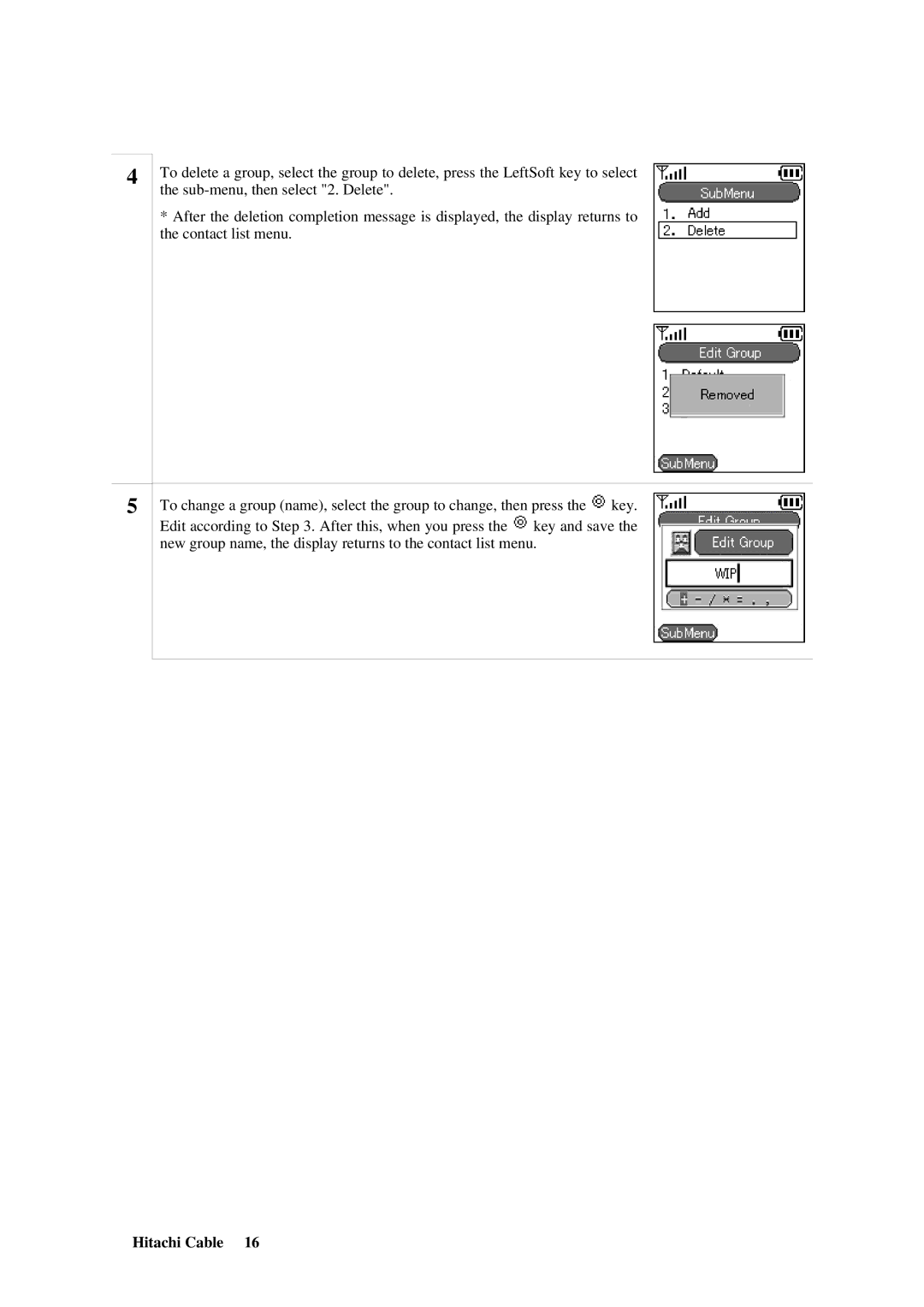 Hitachi TD61-2472 user manual Hitachi Cable 