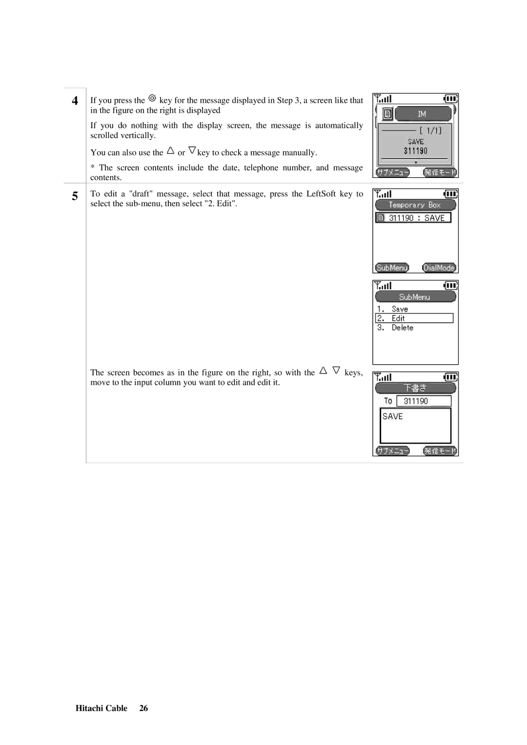 Hitachi TD61-2472 user manual Hitachi Cable 