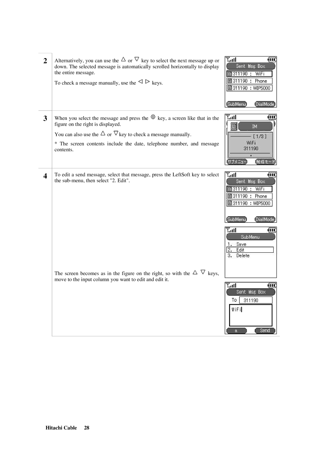 Hitachi TD61-2472 user manual Hitachi Cable 