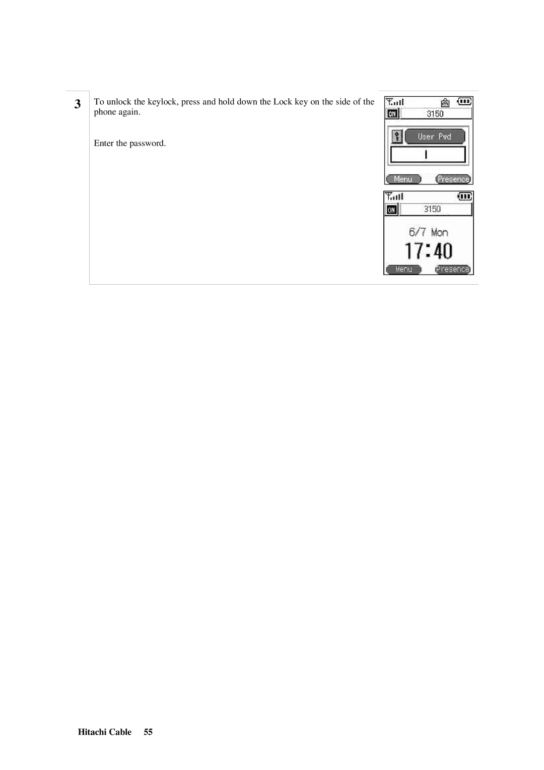 Hitachi TD61-2472 user manual Hitachi Cable 