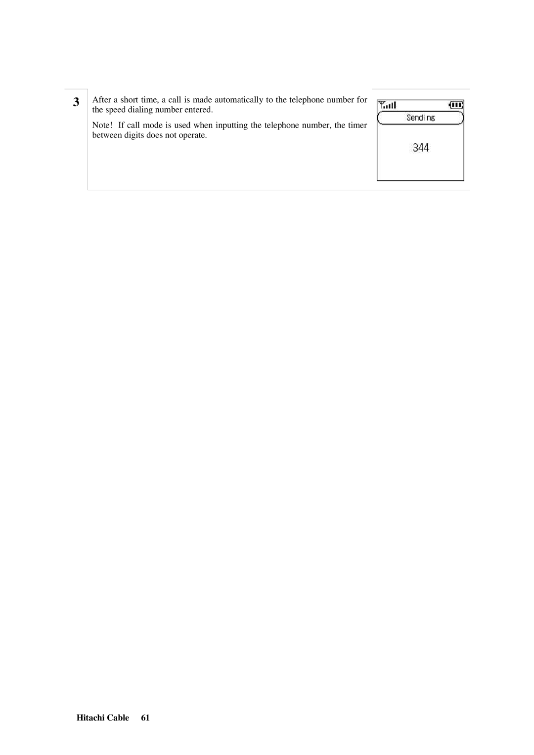 Hitachi TD61-2472 user manual Hitachi Cable 