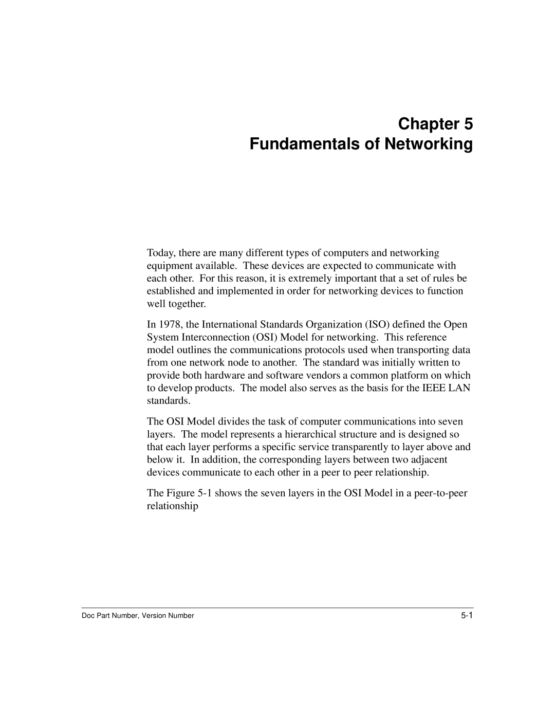 Hitachi US7070447-001 manual Chapter Fundamentals of Networking, Doc Part Number, Version Number 