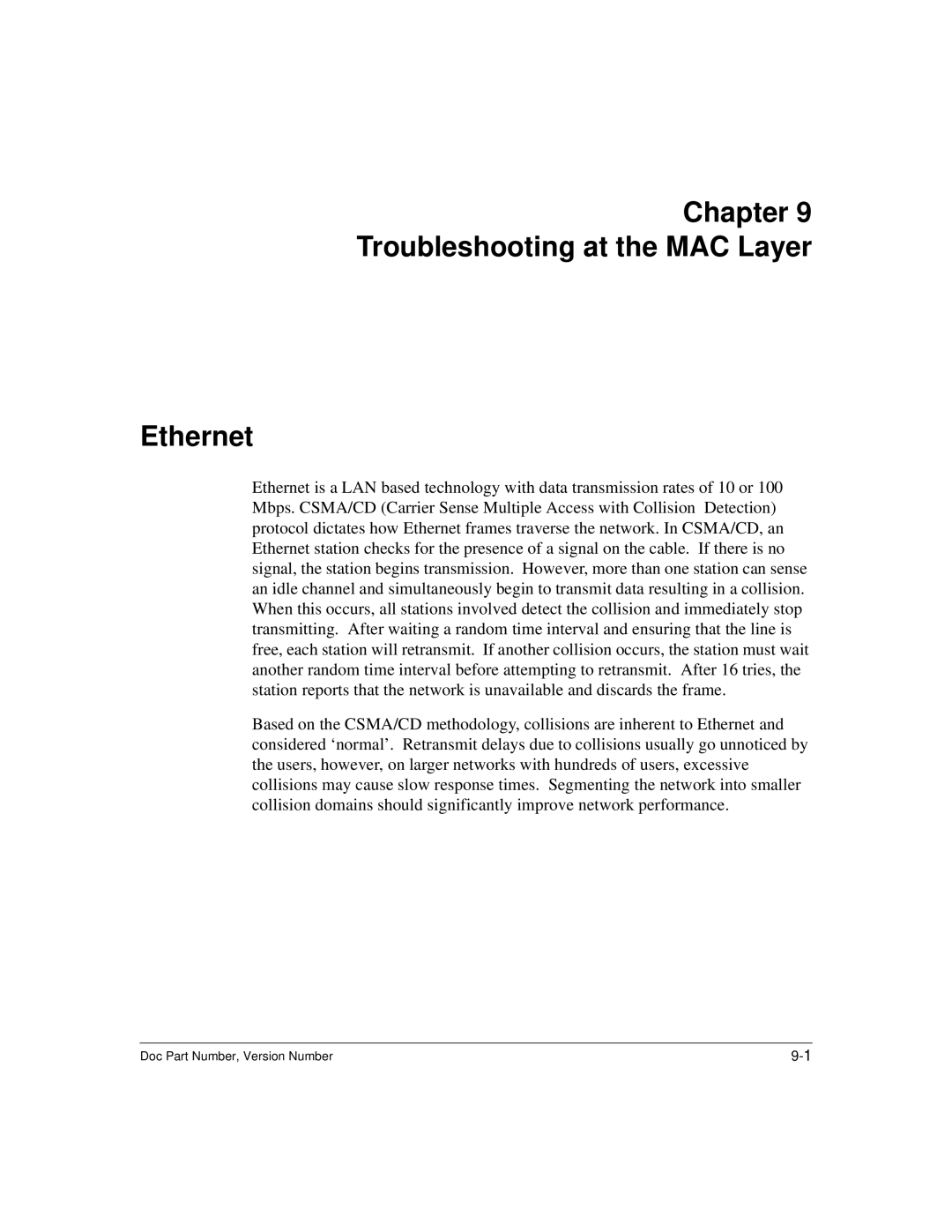 Hitachi US7070447-001 manual Chapter Troubleshooting at the MAC Layer Ethernet 
