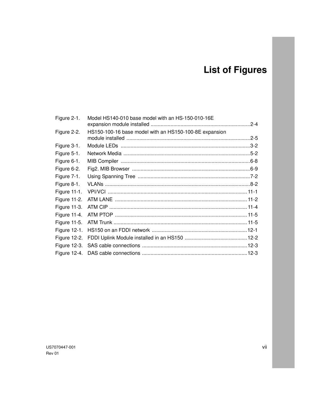 Hitachi US7070447-001 manual List of Figures, HS150-100-16 base model with an HS150-100-8E expansion 