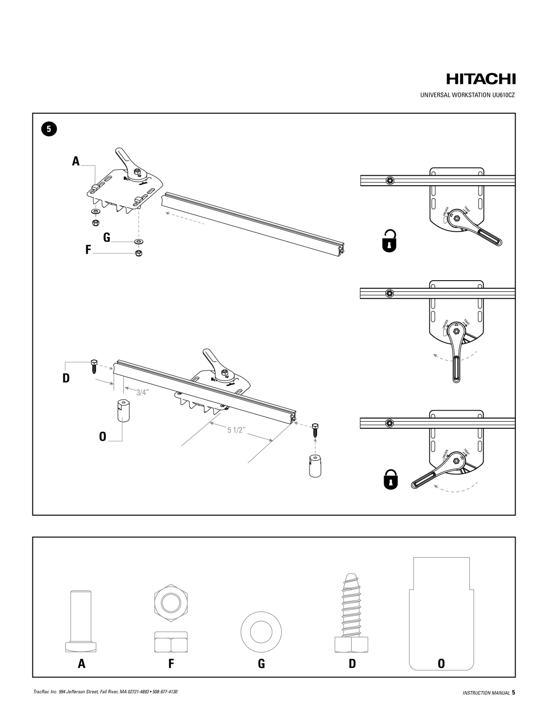 Hitachi UU610cz instruction manual Fgdo 