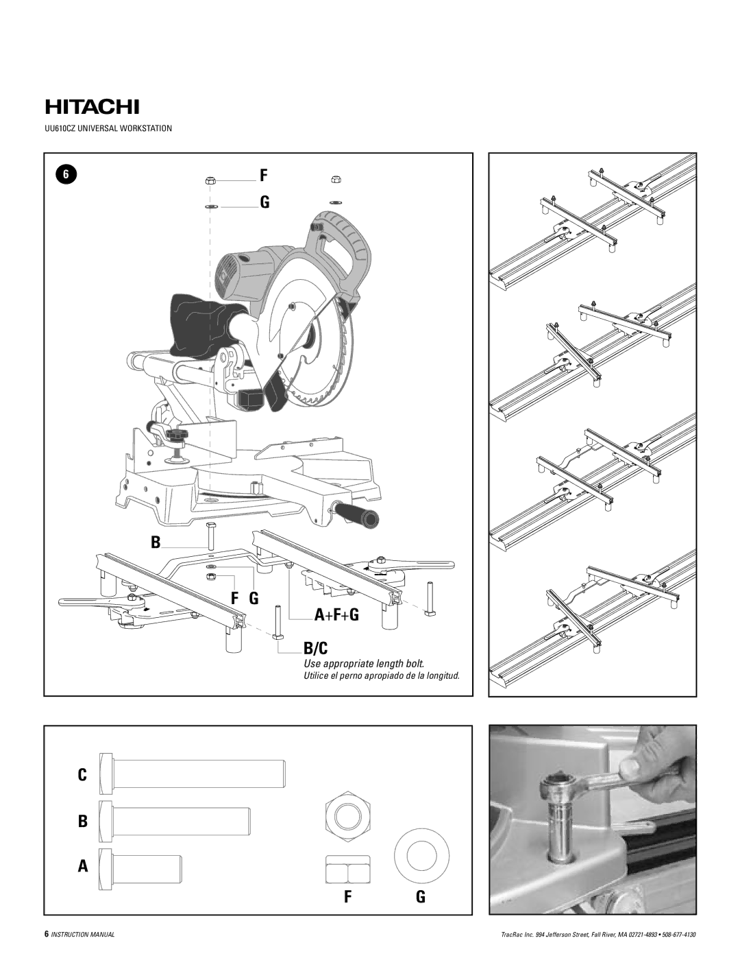 Hitachi UU610cz instruction manual +F+G 