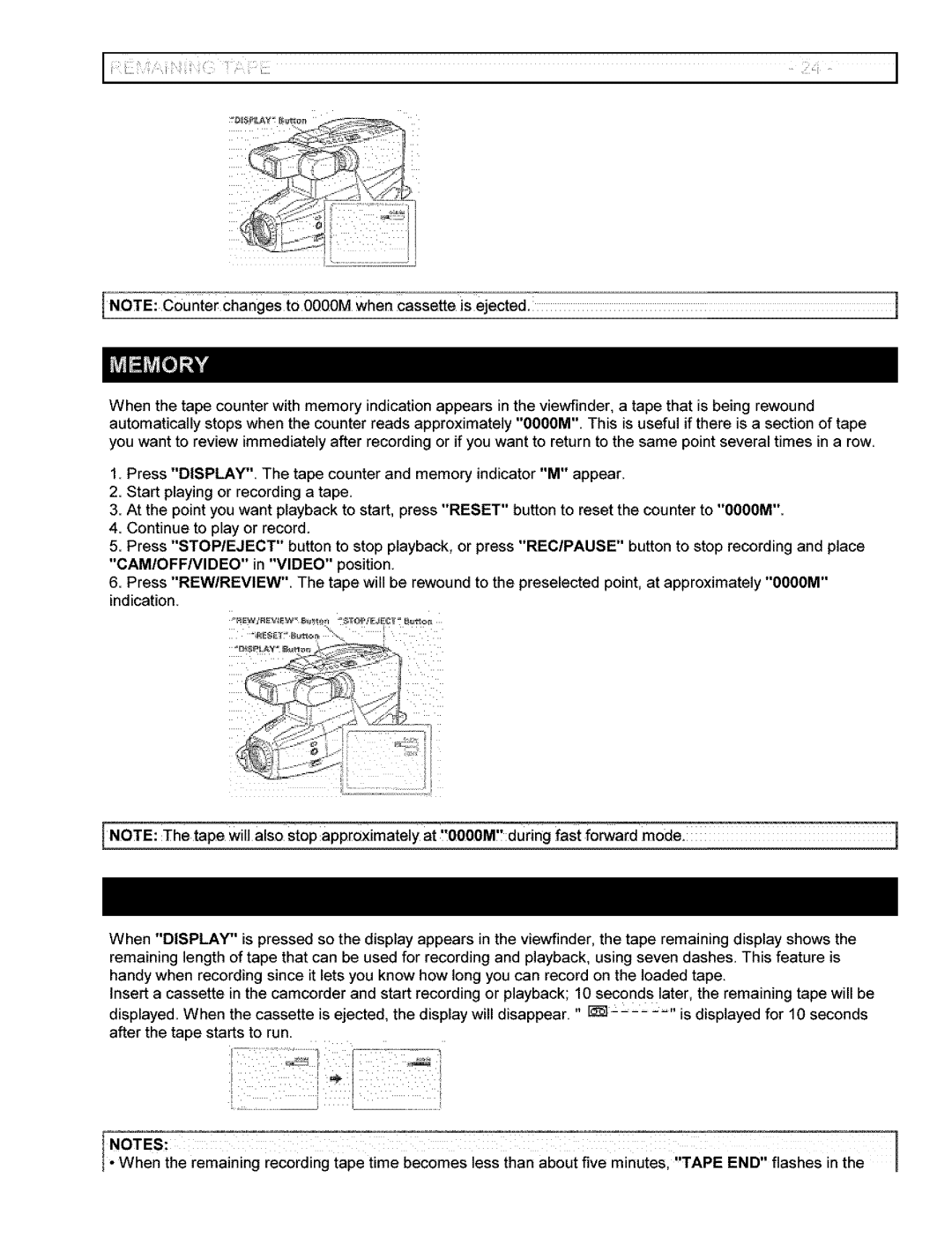 Hitachi VM-6400A instruction manual 