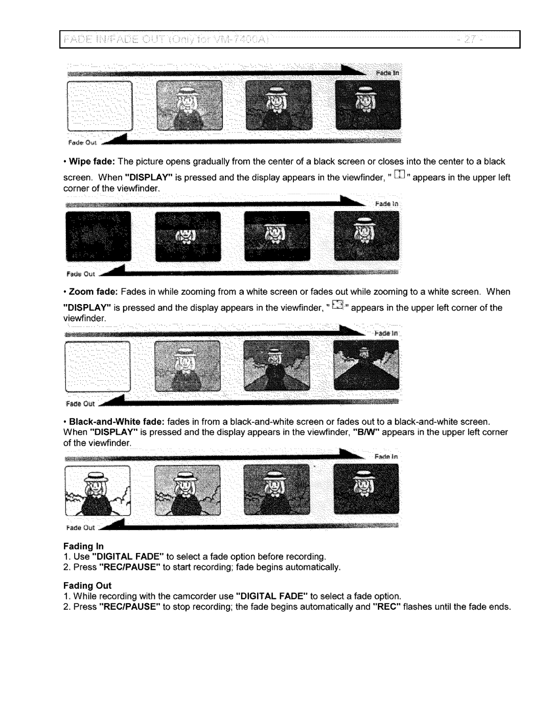 Hitachi VM-6400A instruction manual Out 