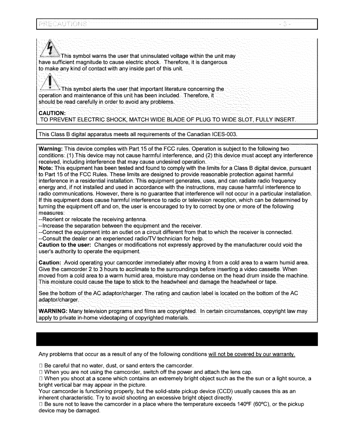 Hitachi VM-6400A instruction manual 